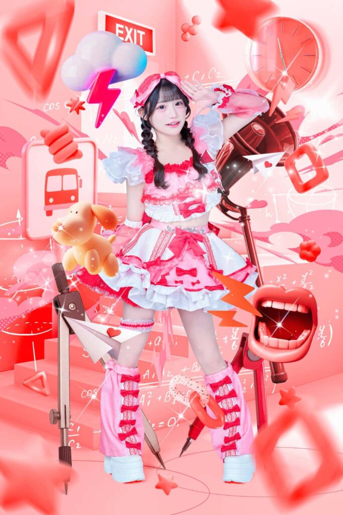 MEGAFON【メガフォン】アーティスト写真 コスチューム 2 星野 あみ（ほしの あみ）【ぱわふるレッド】